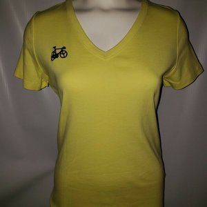 Lands End Women's Short Sleeve Cotton V-Neck Tee M